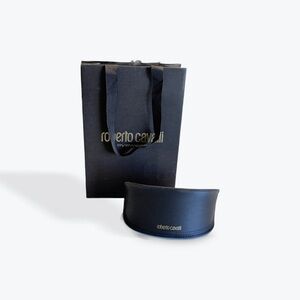Roberto Cavalli Empty Sunglasses Eyewear Case with Bag